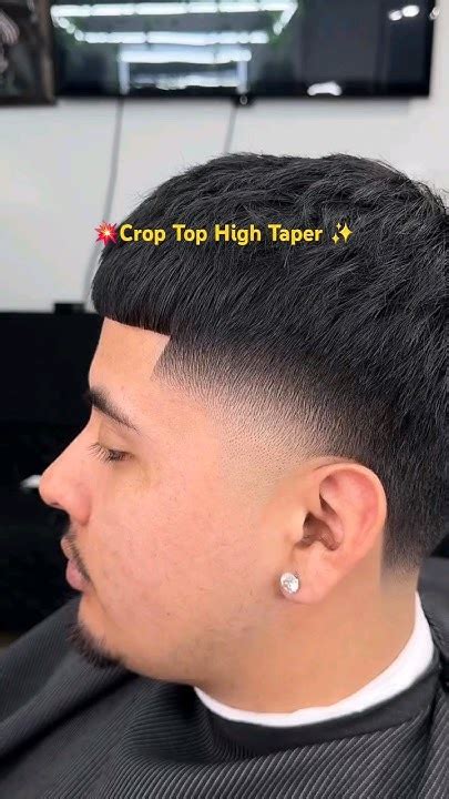 Crop Top High Taper Barber Tutorial .